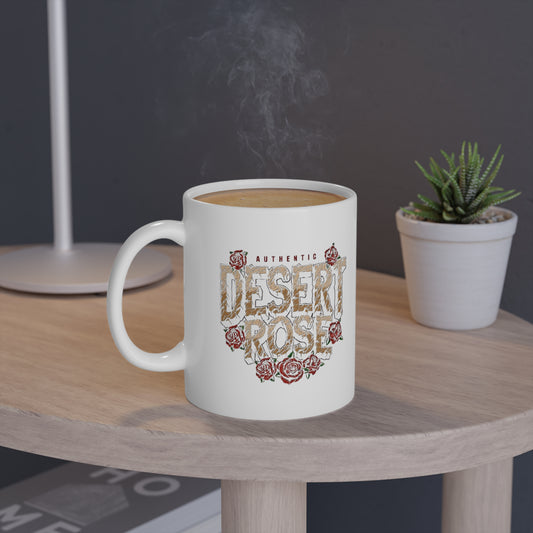Authentic Desert Rose Mug | Boho Floral Ceramic Mug