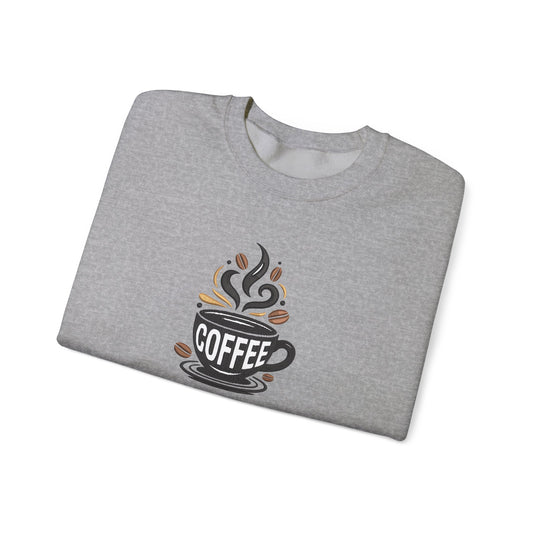Coffee Embroidered Sweatshirt | Caffeine Lover Streetwear Jumper
