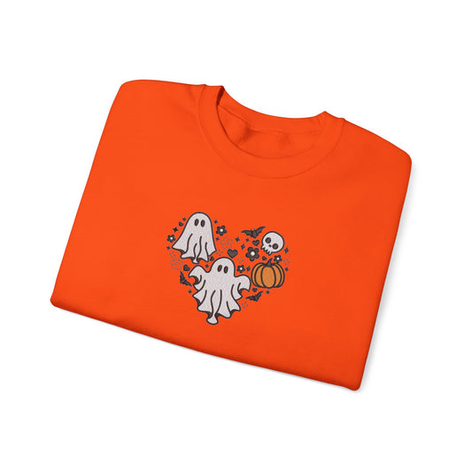 Three Ghosts Embroidered Sweatshirt | Cute Halloween Streetwear Jumper