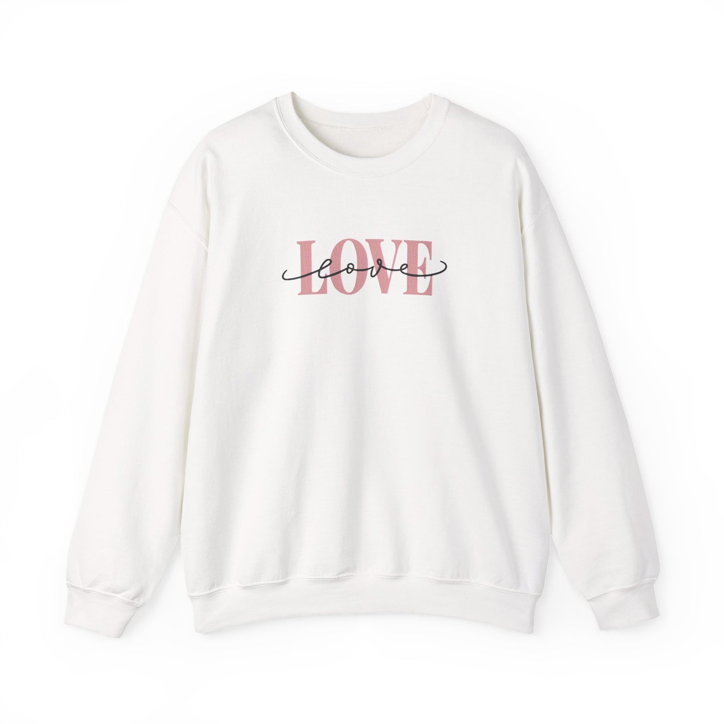 Love Embroidered Sweatshirt | Romantic Streetwear Jumper
