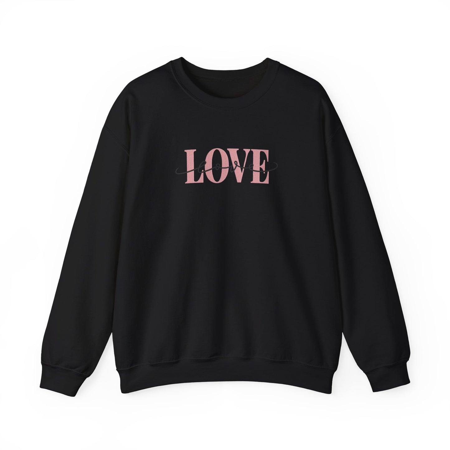 Love Embroidered Sweatshirt | Romantic Streetwear Jumper