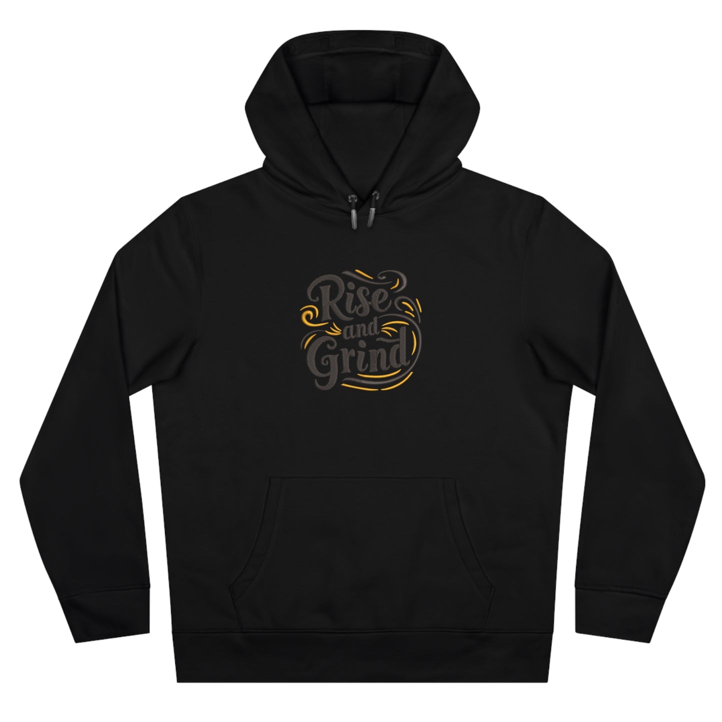 Rise and Grind Embroidered Hoodie | Motivational Streetwear Pullover