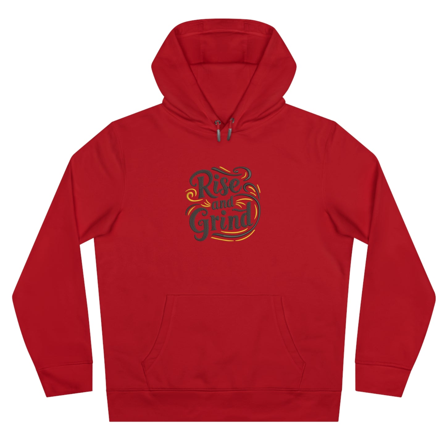 Rise and Grind Embroidered Hoodie | Motivational Streetwear Pullover
