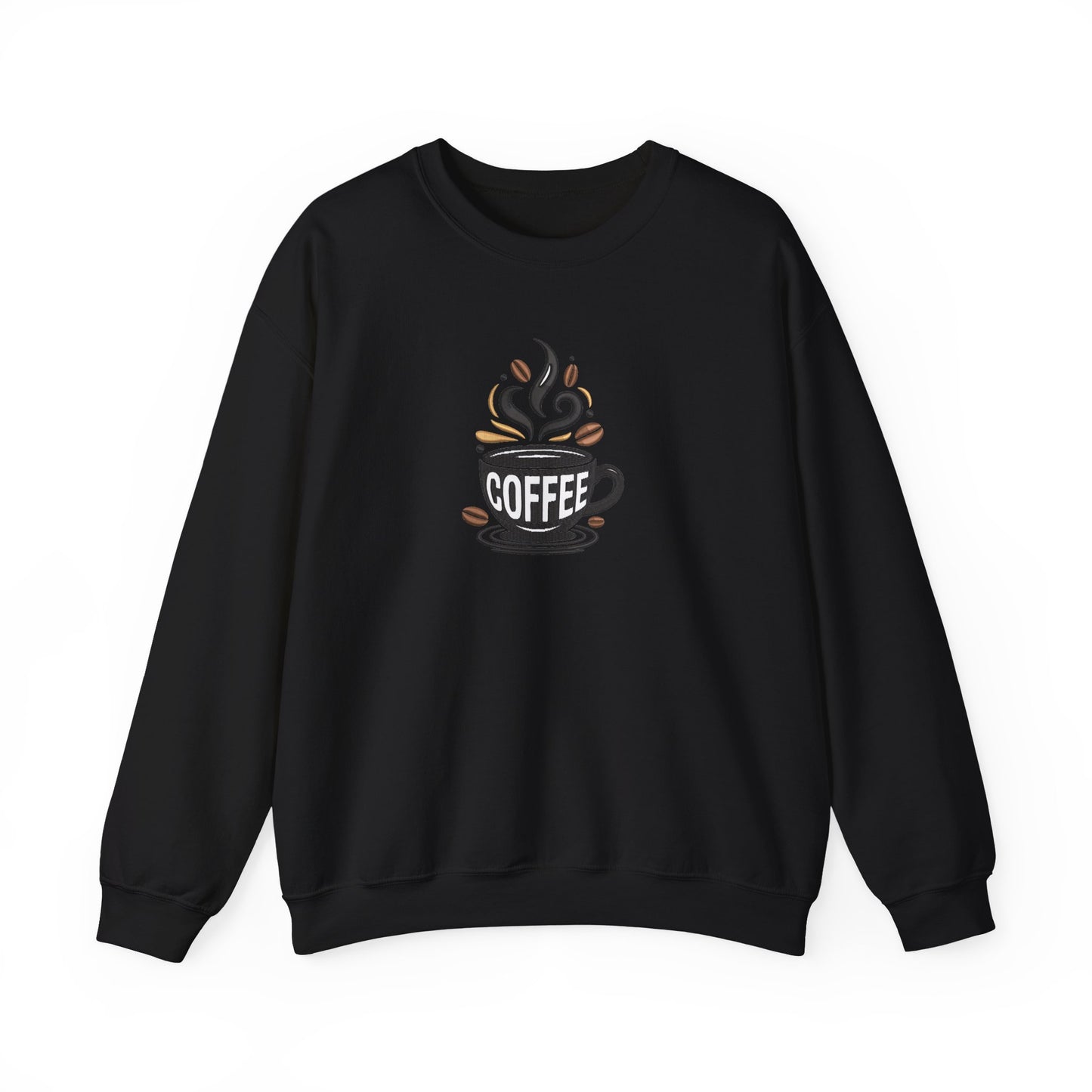 Coffee Embroidered Sweatshirt | Caffeine Lover Streetwear Jumper