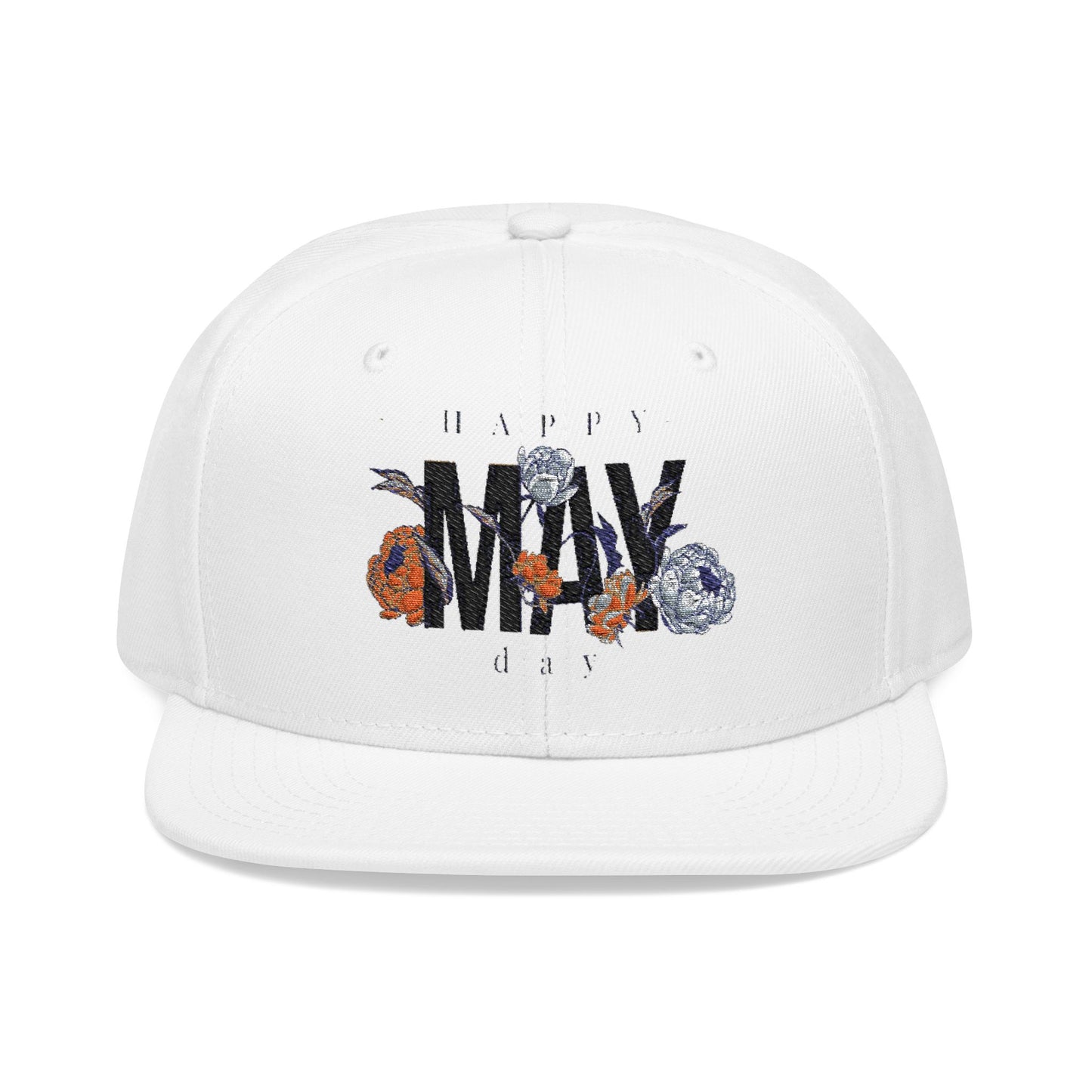 Happy May Day Embroidered Hat | Seasonal Spring Festival Cap