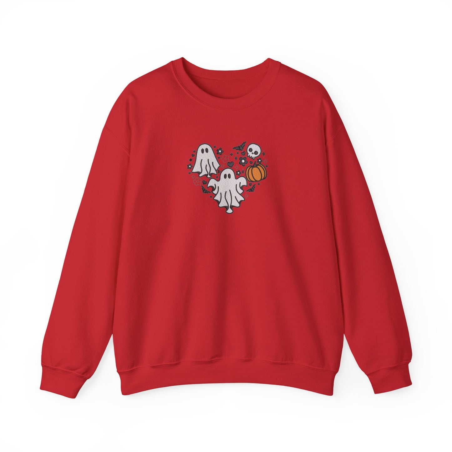 Three Ghosts Embroidered Sweatshirt | Cute Halloween Streetwear Jumper