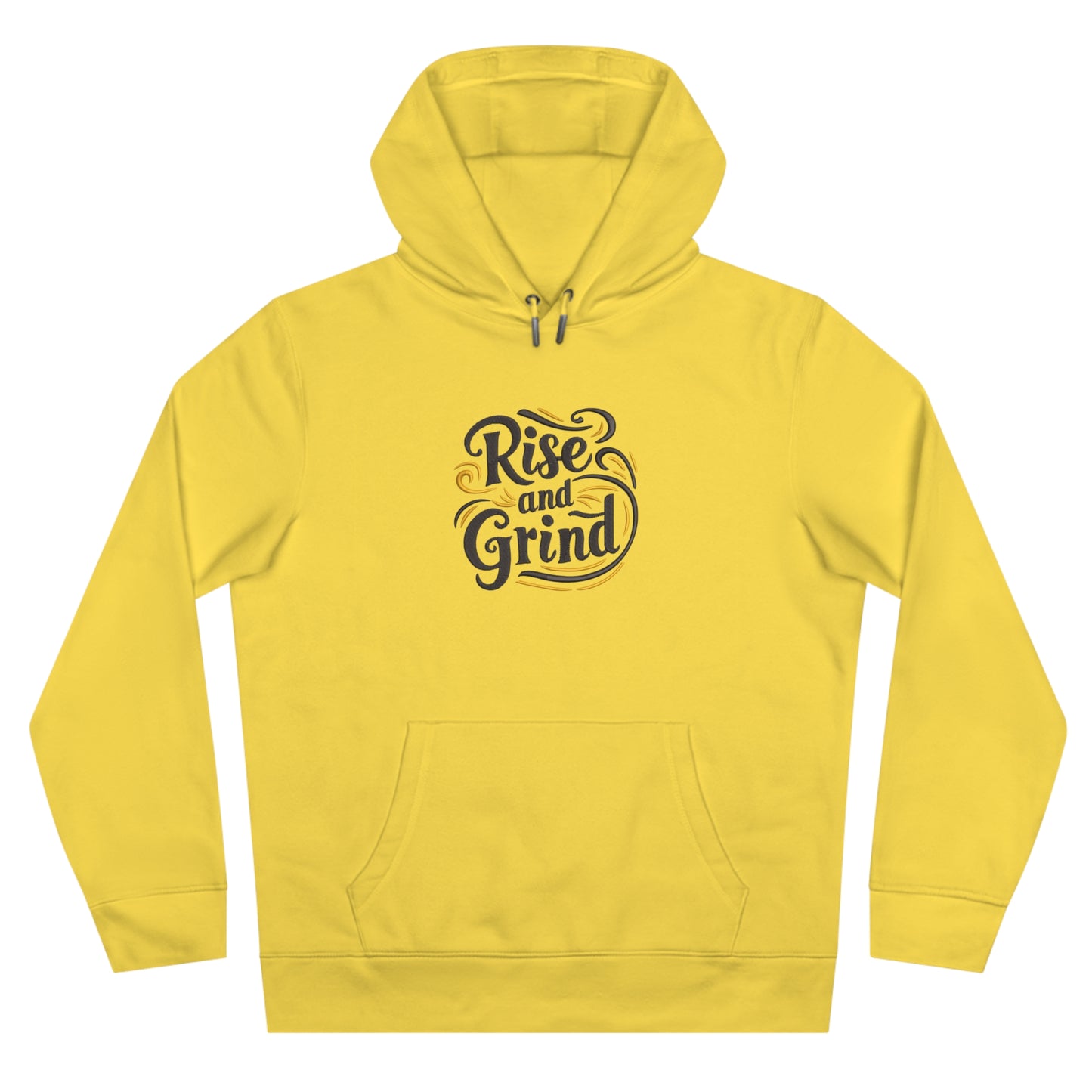 Rise and Grind Embroidered Hoodie | Motivational Streetwear Pullover