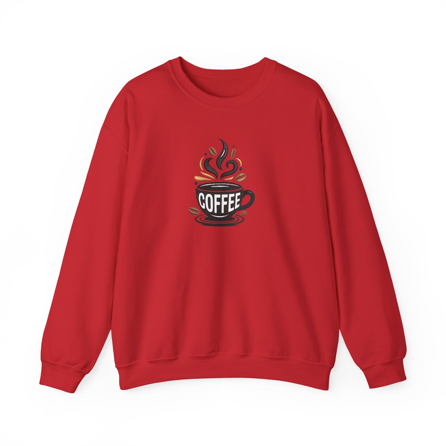 Coffee Embroidered Sweatshirt | Caffeine Lover Streetwear Jumper