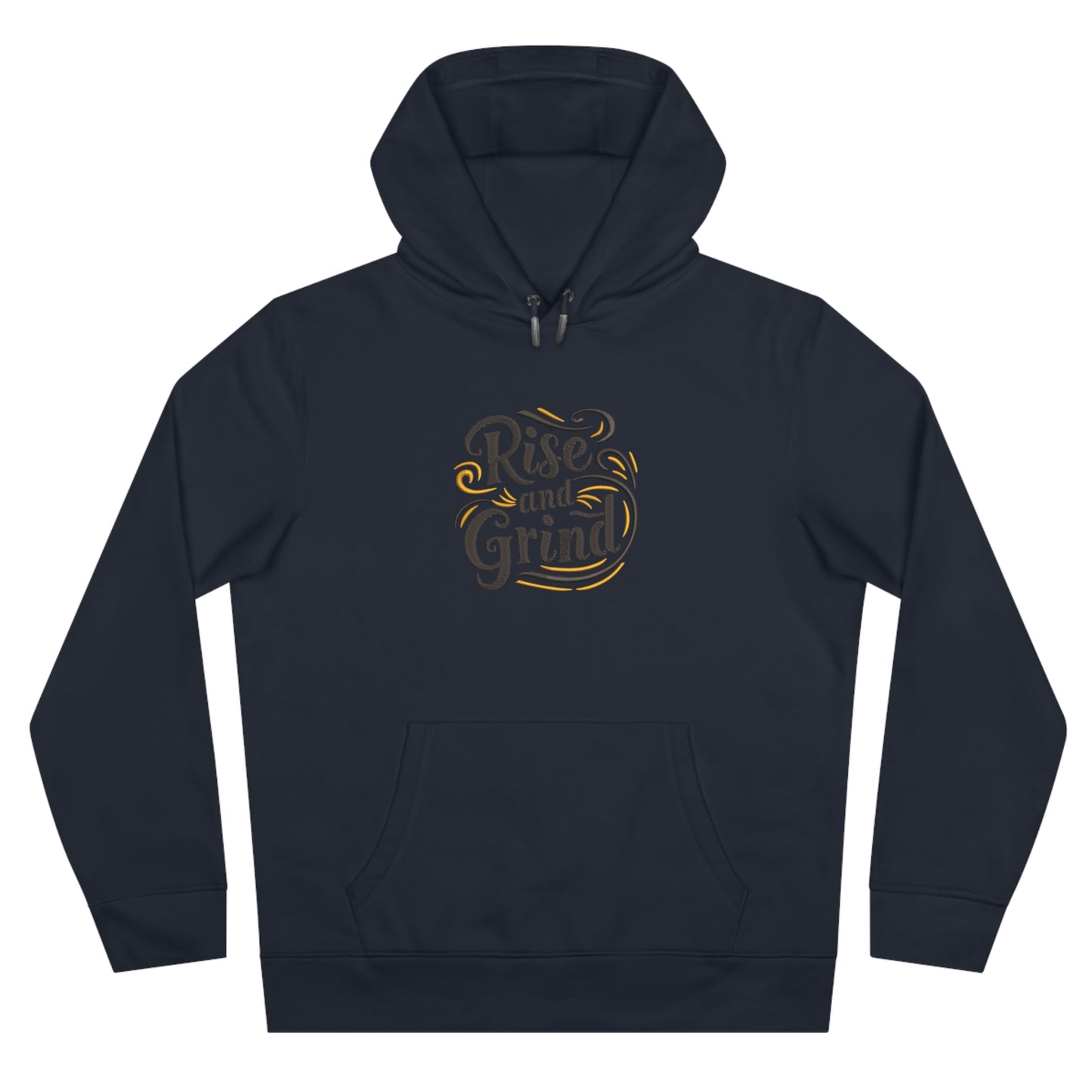 Rise and Grind Embroidered Hoodie | Motivational Streetwear Pullover