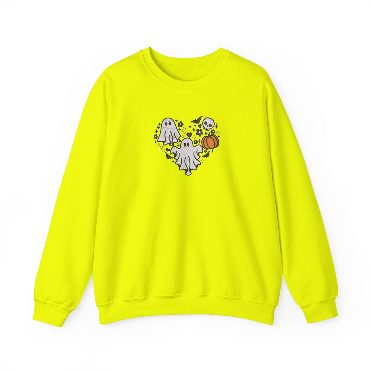 Three Ghosts Embroidered Sweatshirt | Cute Halloween Streetwear Jumper