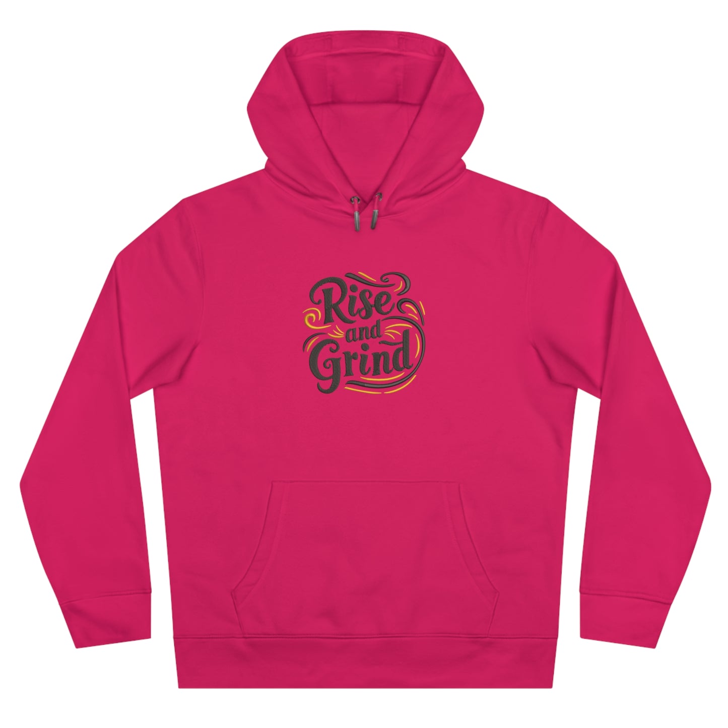 Rise and Grind Embroidered Hoodie | Motivational Streetwear Pullover