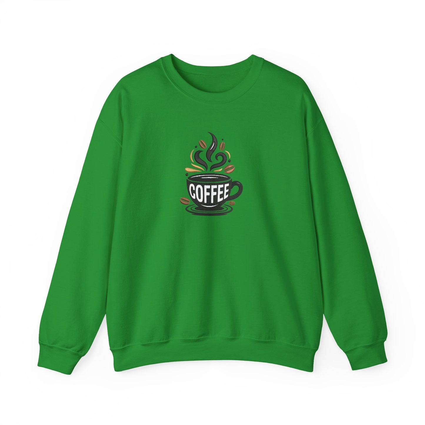 Coffee Embroidered Sweatshirt | Caffeine Lover Streetwear Jumper