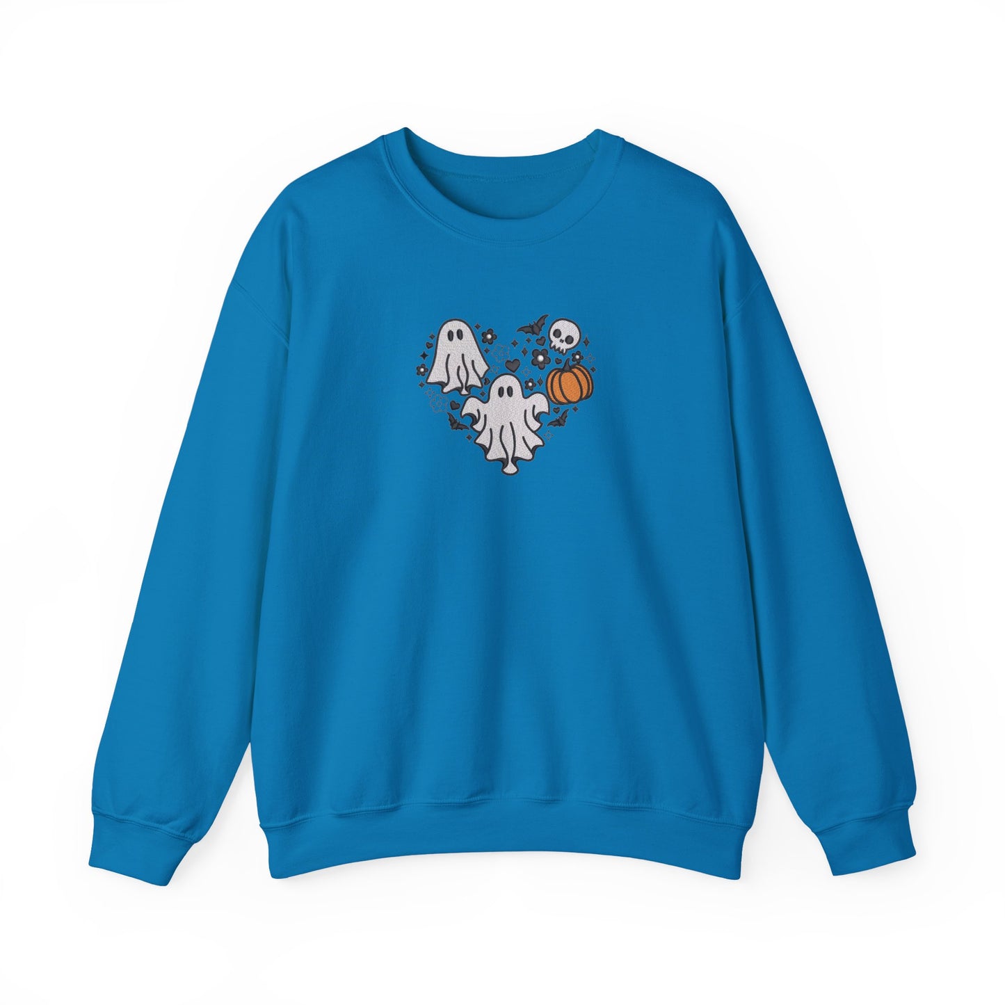 Three Ghosts Embroidered Sweatshirt | Cute Halloween Streetwear Jumper