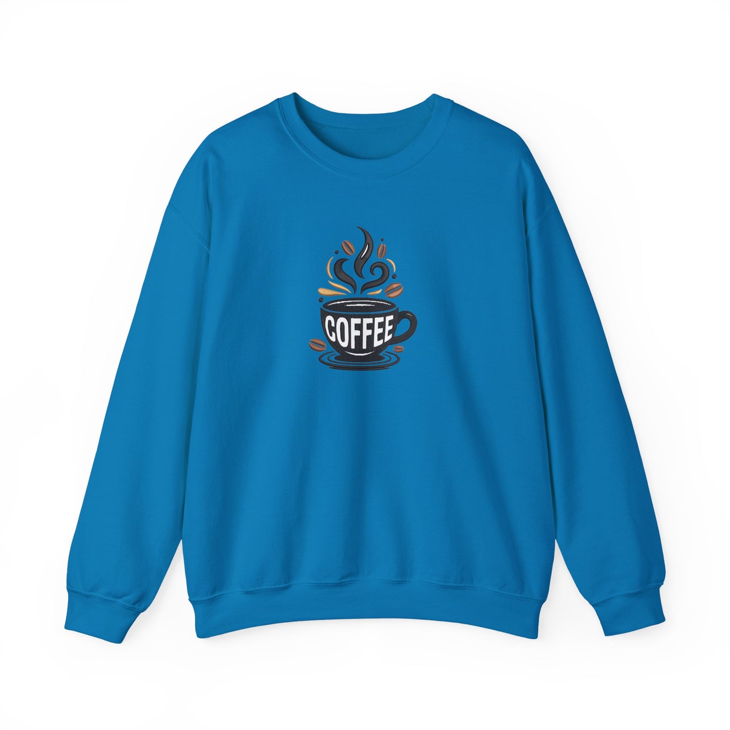 Coffee Embroidered Sweatshirt | Caffeine Lover Streetwear Jumper