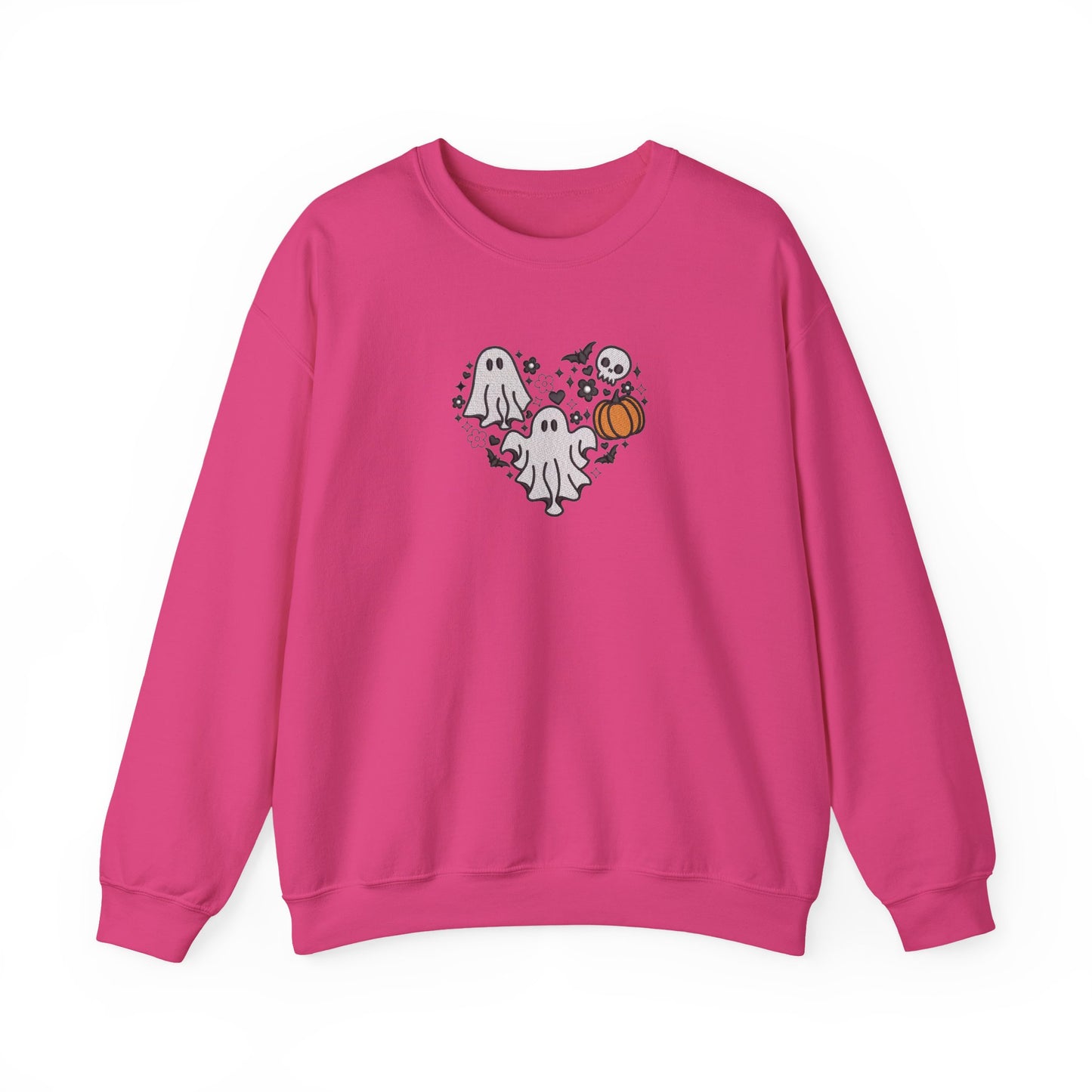 Three Ghosts Embroidered Sweatshirt | Cute Halloween Streetwear Jumper