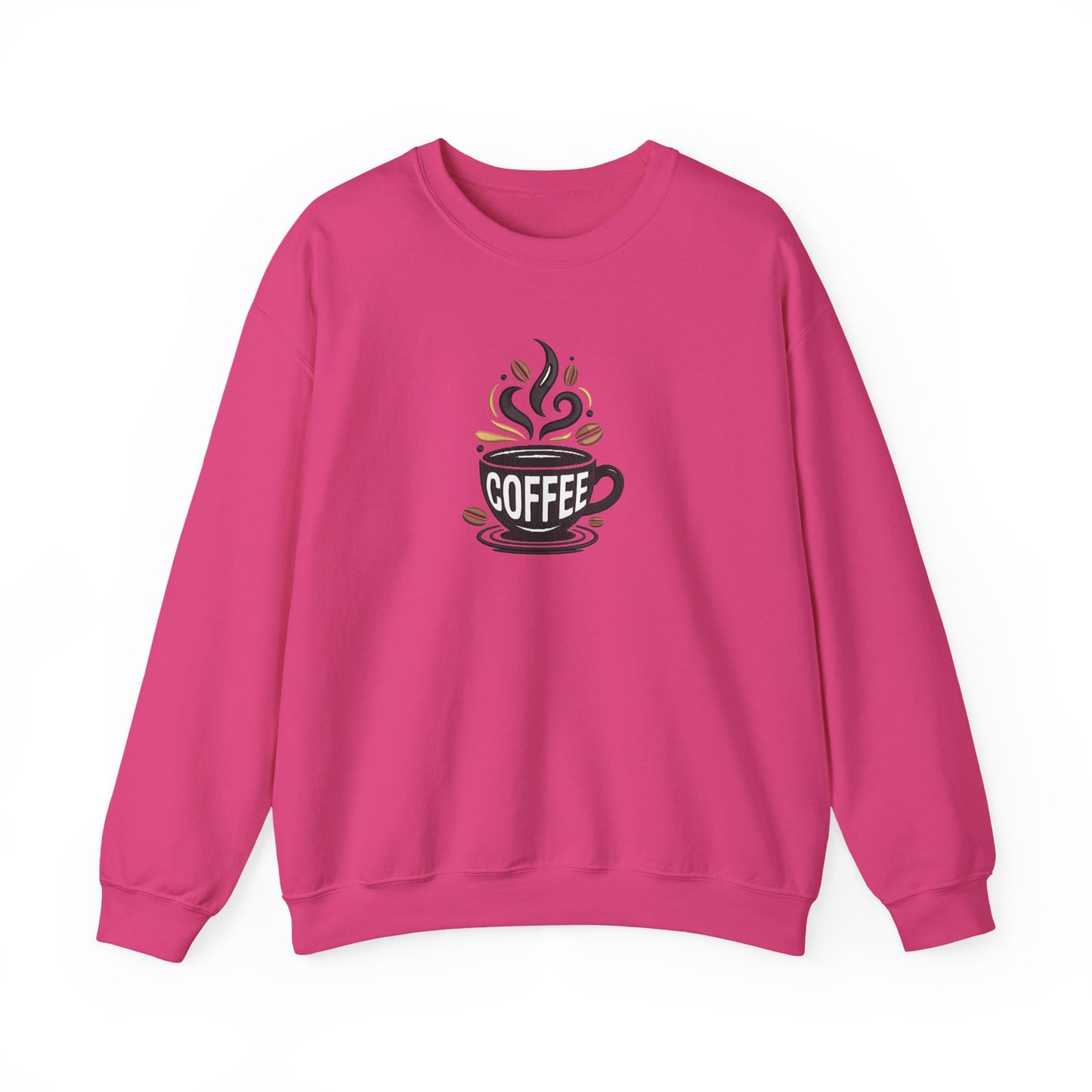 Coffee Embroidered Sweatshirt | Caffeine Lover Streetwear Jumper