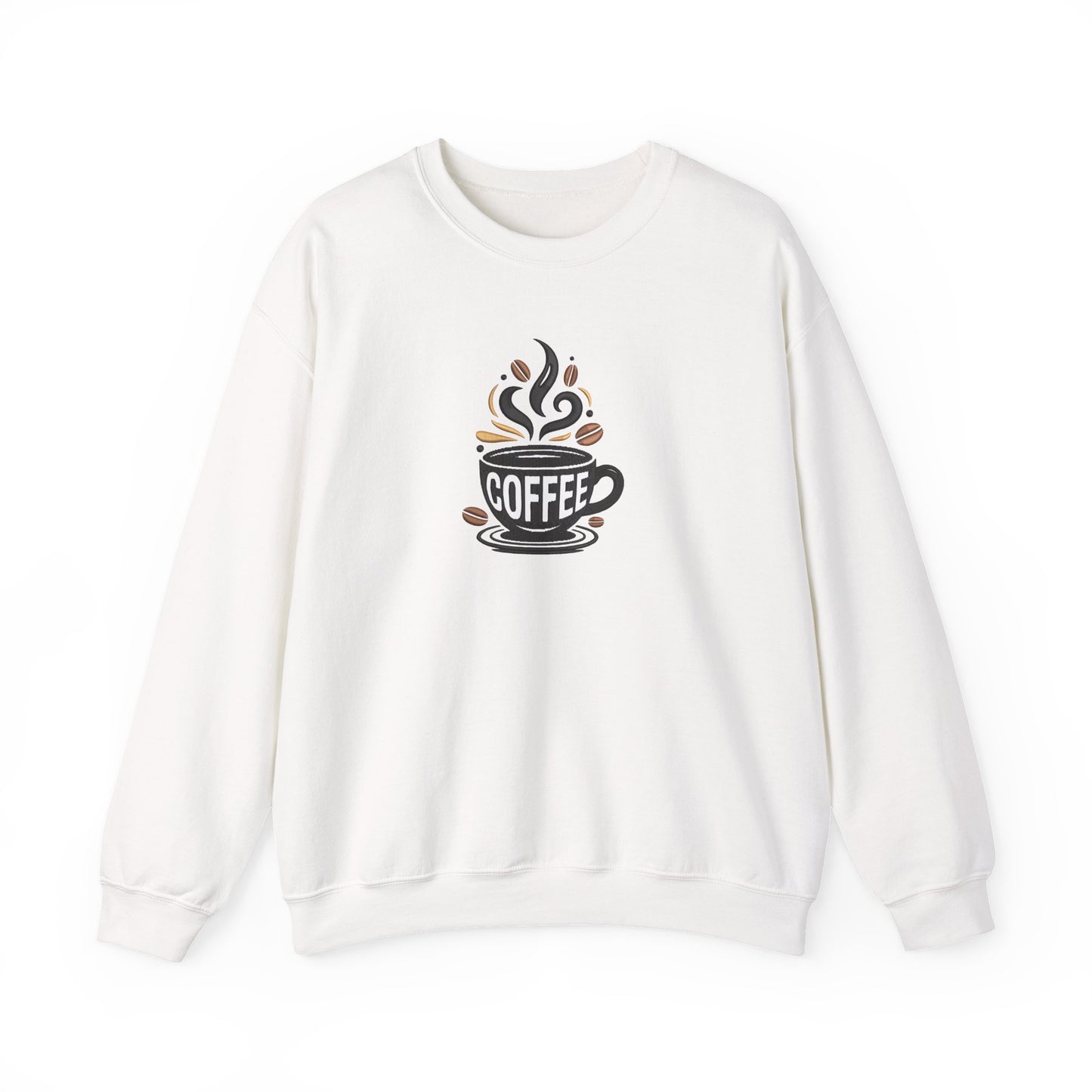 Coffee Embroidered Sweatshirt | Caffeine Lover Streetwear Jumper