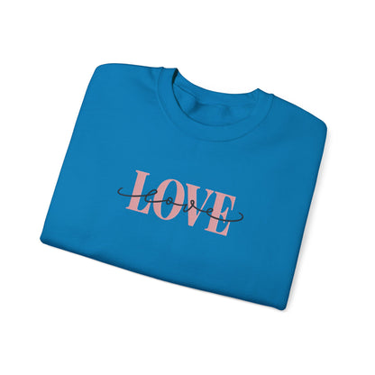 Love Embroidered Sweatshirt | Romantic Streetwear Jumper