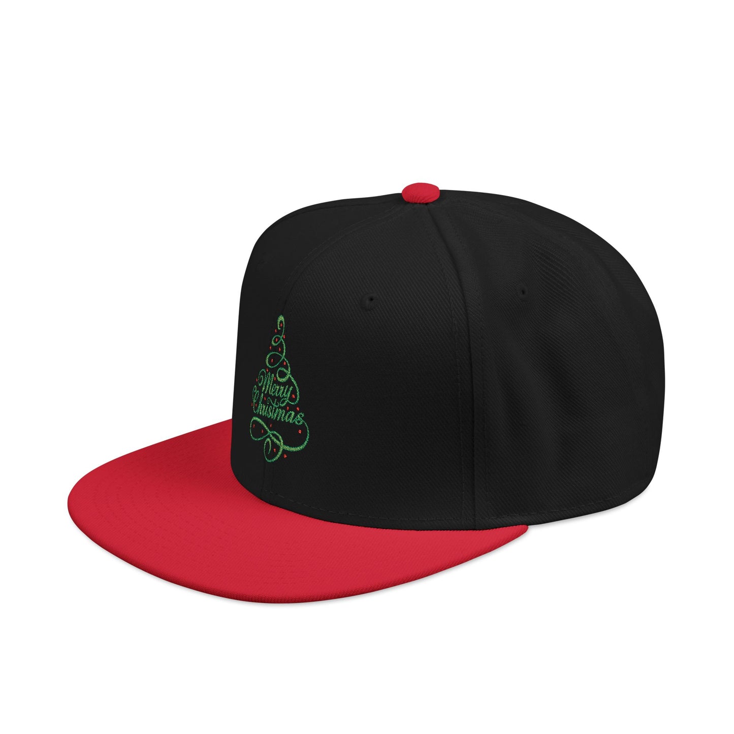 Merry Christmas Tree Embroidered Hat | Festive Holiday Streetwear Cap