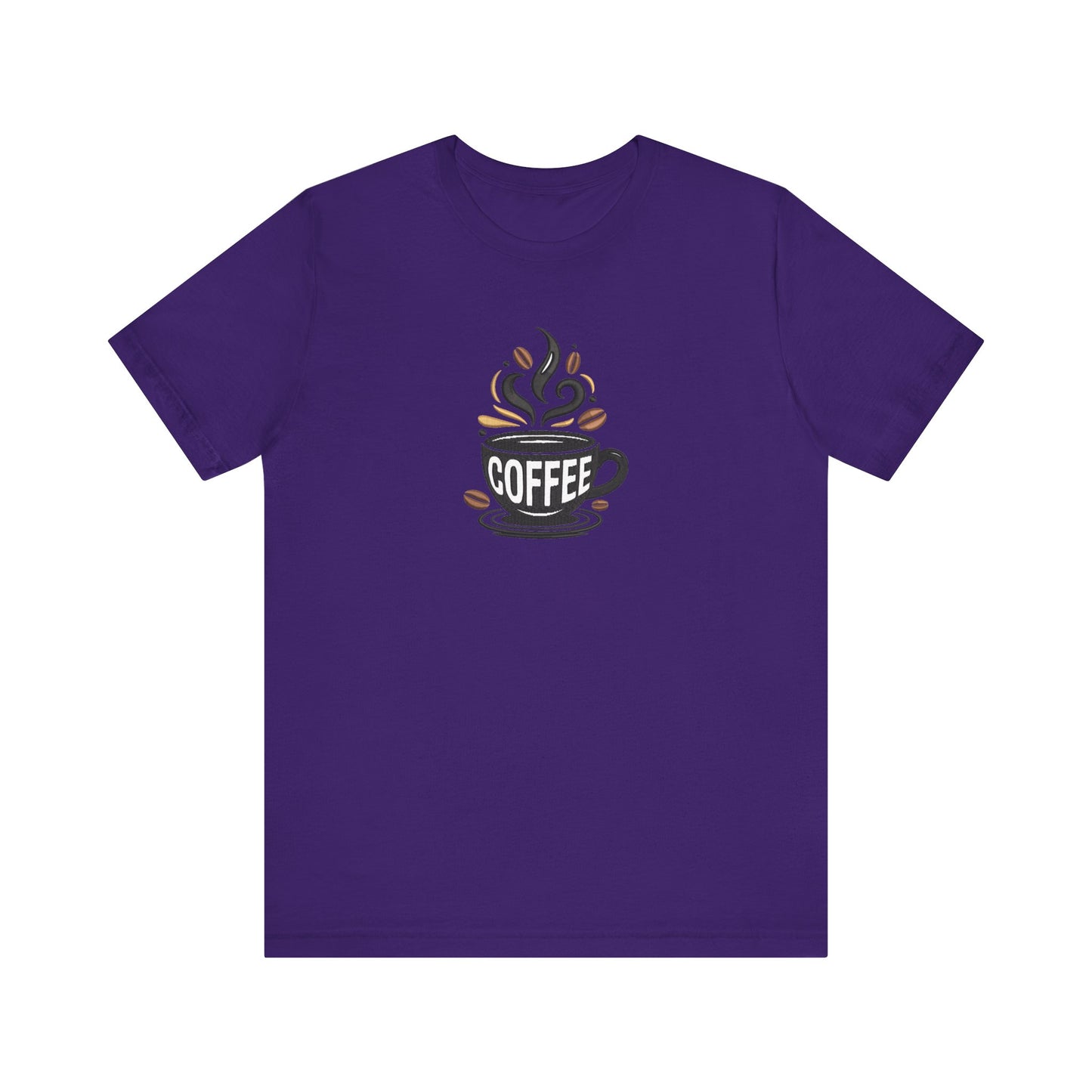 Coffee Embroidered T-Shirt | Caffeine Lover Streetwear Tee