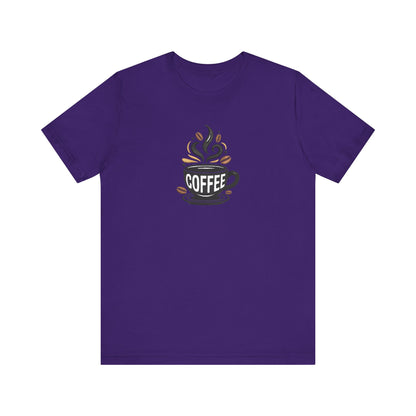 Coffee Embroidered T-Shirt | Caffeine Lover Streetwear Tee