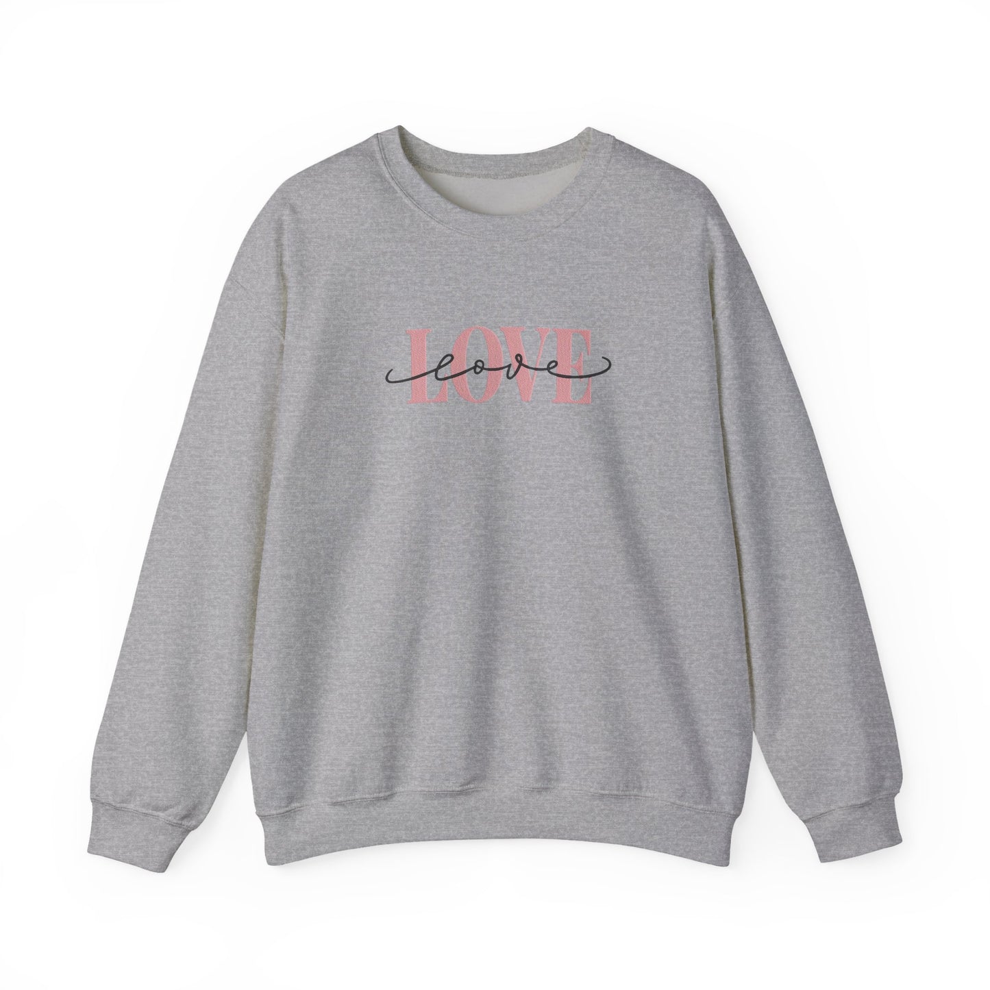 Love Embroidered Sweatshirt | Romantic Streetwear Jumper