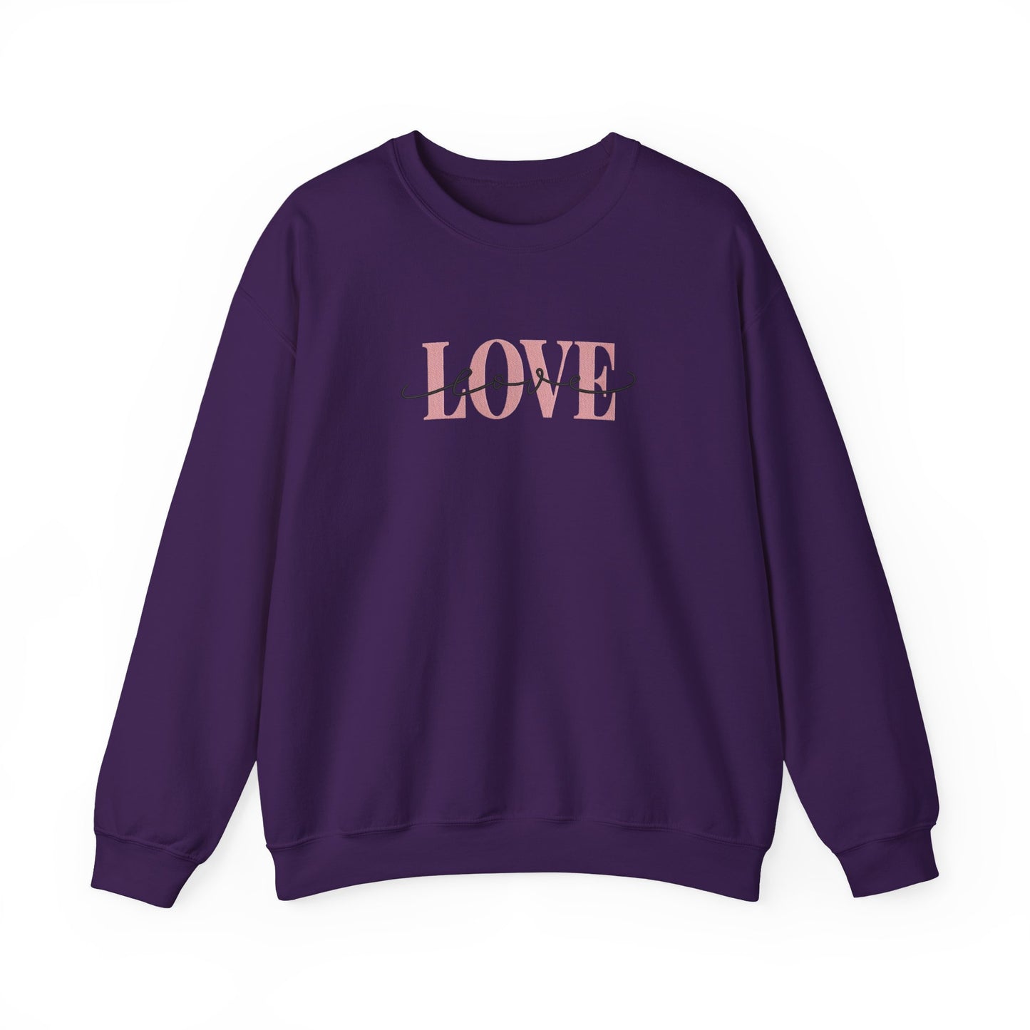 Love Embroidered Sweatshirt | Romantic Streetwear Jumper