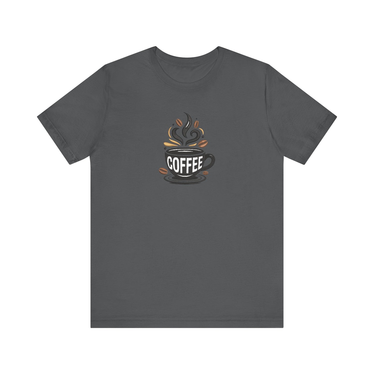 Coffee Embroidered T-Shirt | Caffeine Lover Streetwear Tee