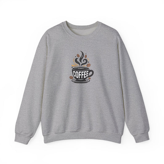 Coffee Embroidered Sweatshirt | Caffeine Lover Streetwear Jumper