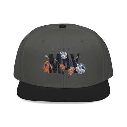 Happy May Day Embroidered Hat | Seasonal Spring Festival Cap