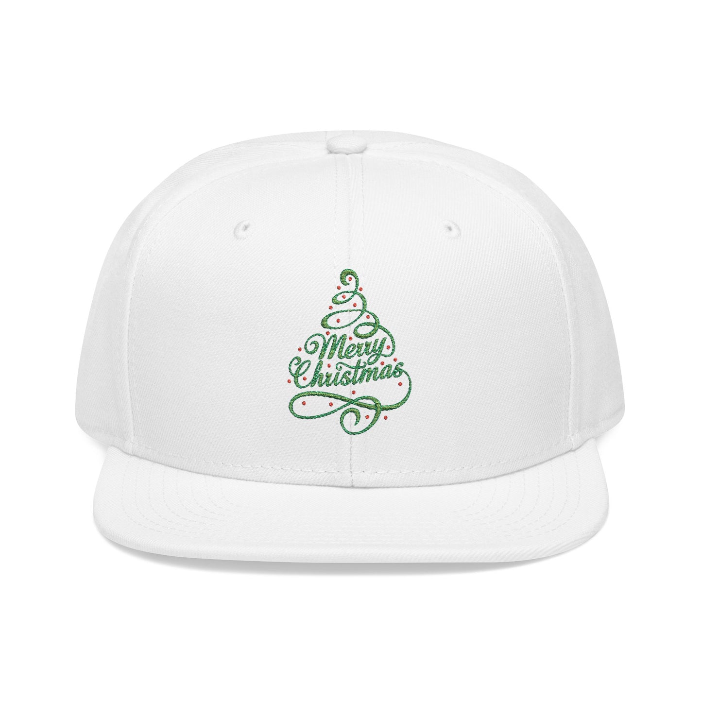 Merry Christmas Tree Embroidered Hat | Festive Holiday Streetwear Cap