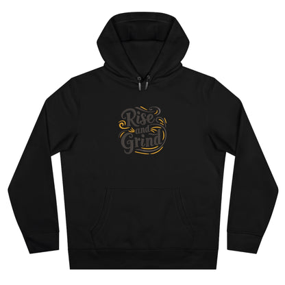 Rise and Grind Embroidered Hoodie | Motivational Streetwear Pullover