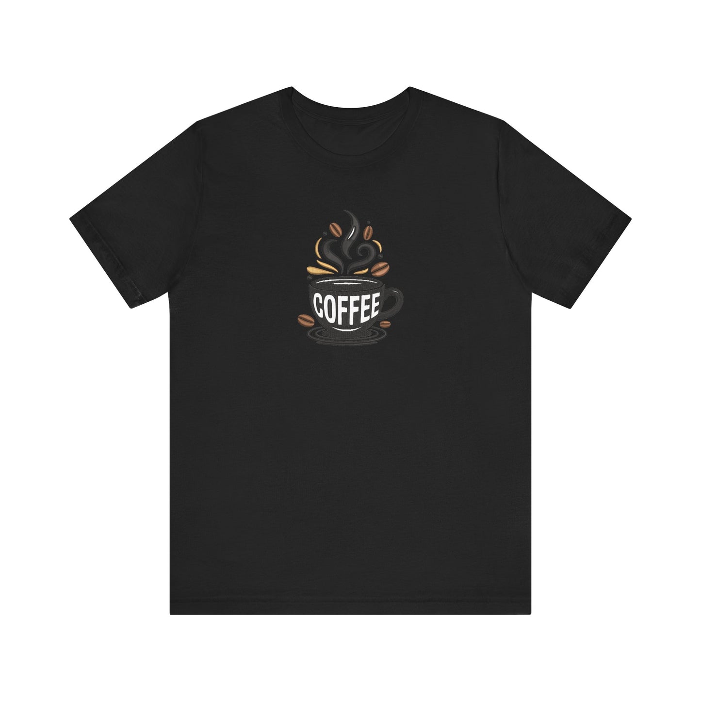 Coffee Embroidered T-Shirt | Caffeine Lover Streetwear Tee