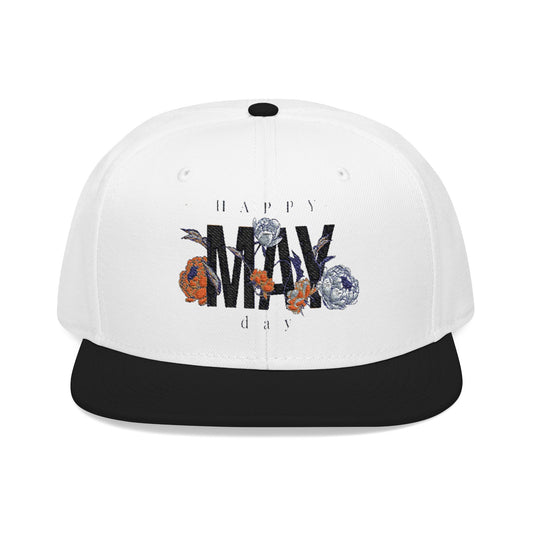 Happy May Day Embroidered Hat | Seasonal Spring Festival Cap