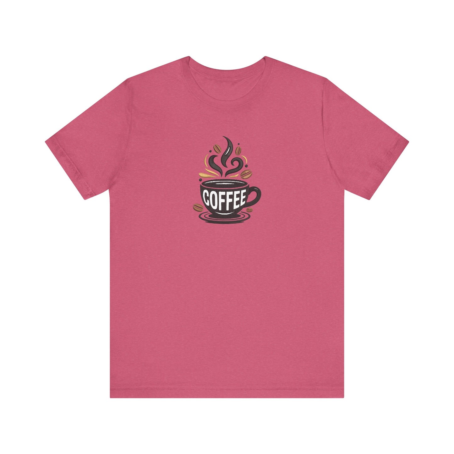 Coffee Embroidered T-Shirt | Caffeine Lover Streetwear Tee