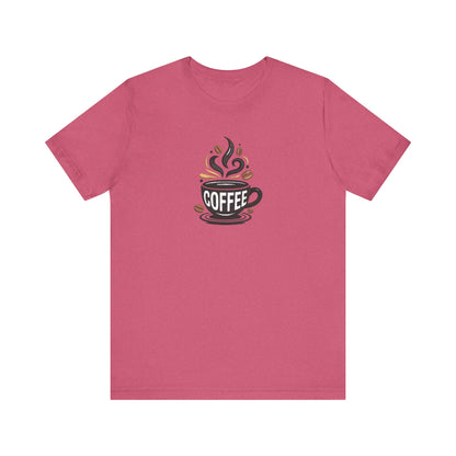 Coffee Embroidered T-Shirt | Caffeine Lover Streetwear Tee