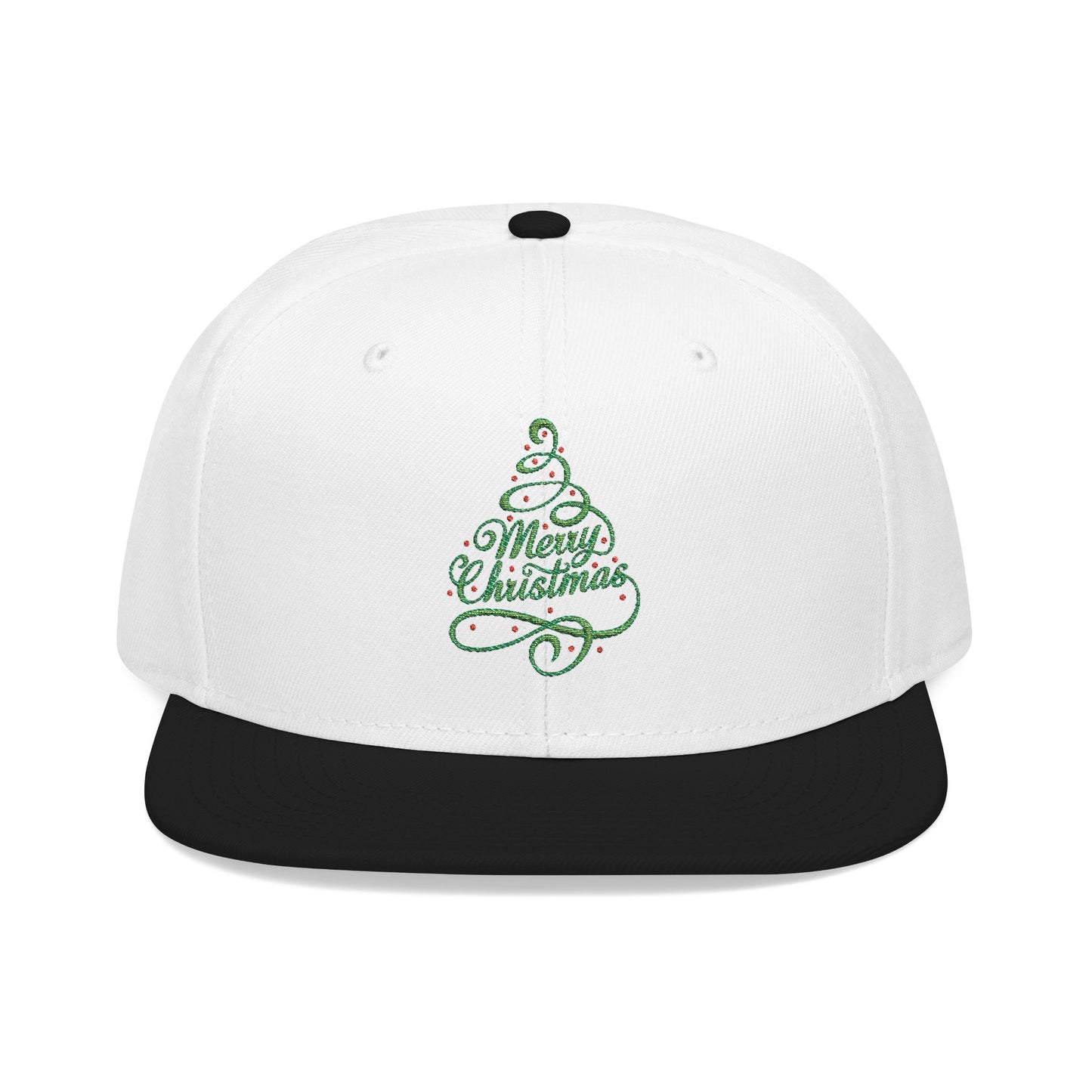 Merry Christmas Tree Embroidered Hat | Festive Holiday Streetwear Cap