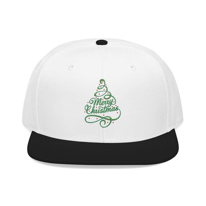 Merry Christmas Tree Embroidered Hat | Festive Holiday Streetwear Cap