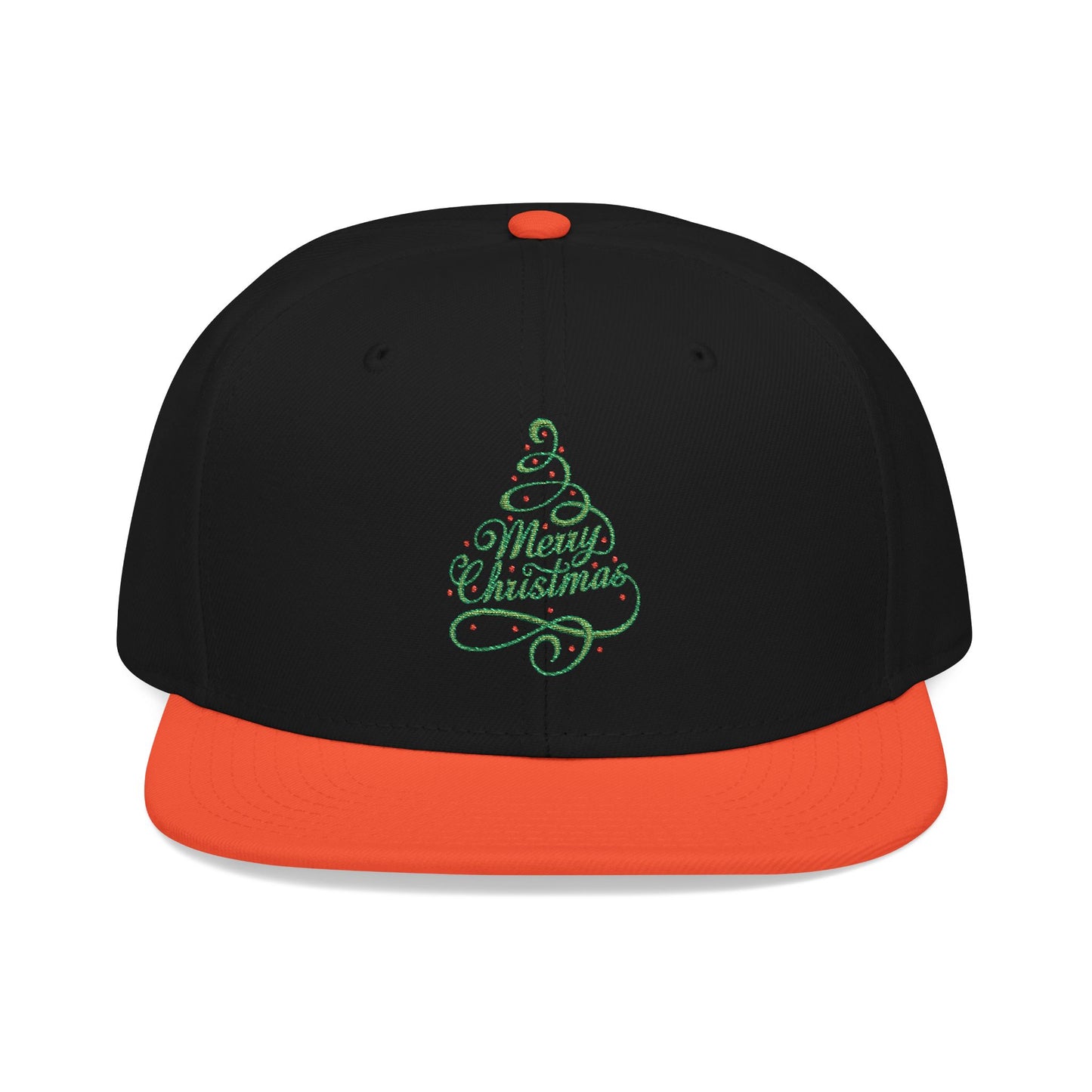 Merry Christmas Tree Embroidered Hat | Festive Holiday Streetwear Cap