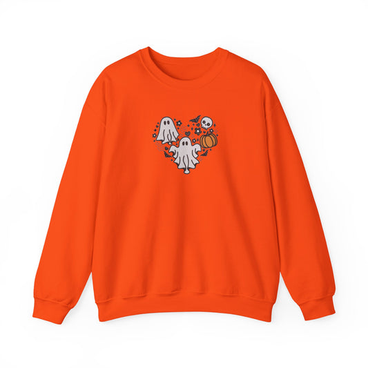 Three Ghosts Embroidered Sweatshirt | Cute Halloween Streetwear Jumper