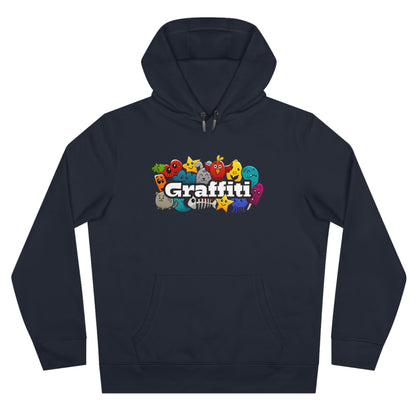 Graffiti Animal Vibes Hoodie | Bold Streetwear Graphic Pullover