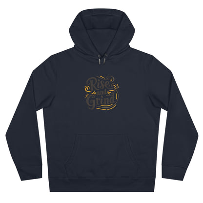 Rise and Grind Embroidered Hoodie | Motivational Streetwear Pullover