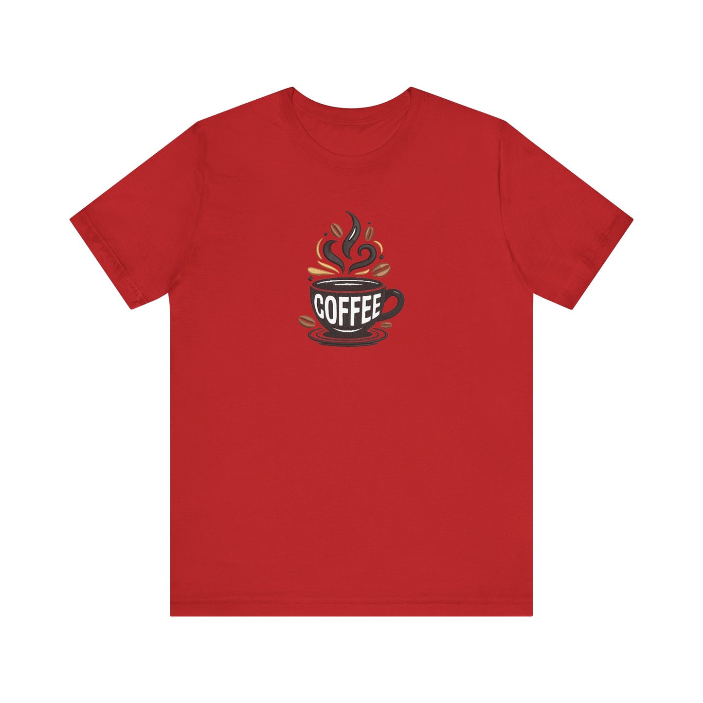Coffee Embroidered T-Shirt | Caffeine Lover Streetwear Tee