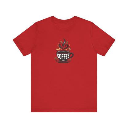 Coffee Embroidered T-Shirt | Caffeine Lover Streetwear Tee