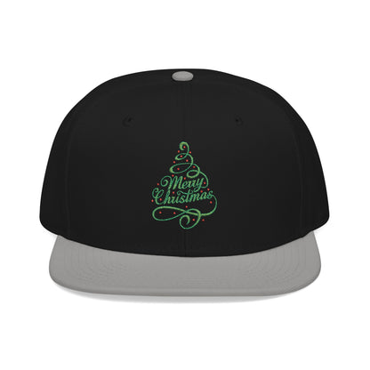 Merry Christmas Tree Embroidered Hat | Festive Holiday Streetwear Cap