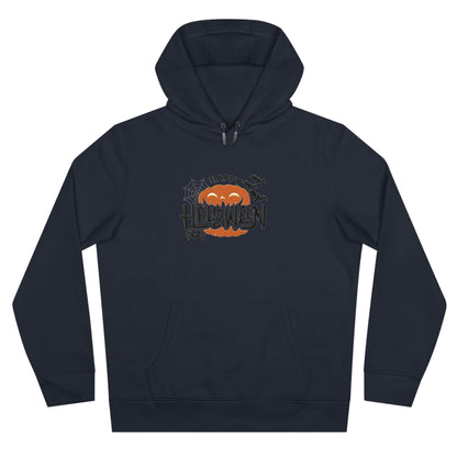 Happy Halloween Pumpkin Embroidered Hoodie | Spooky Seasonal Streetwear Pullover