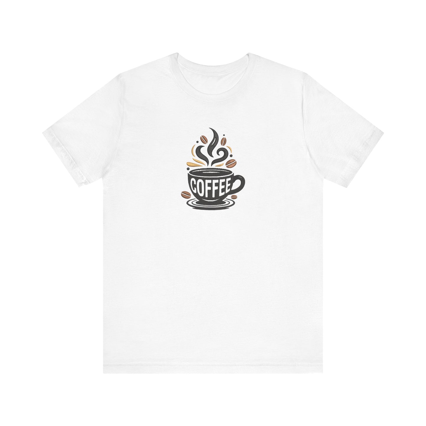 Coffee Embroidered T-Shirt | Caffeine Lover Streetwear Tee