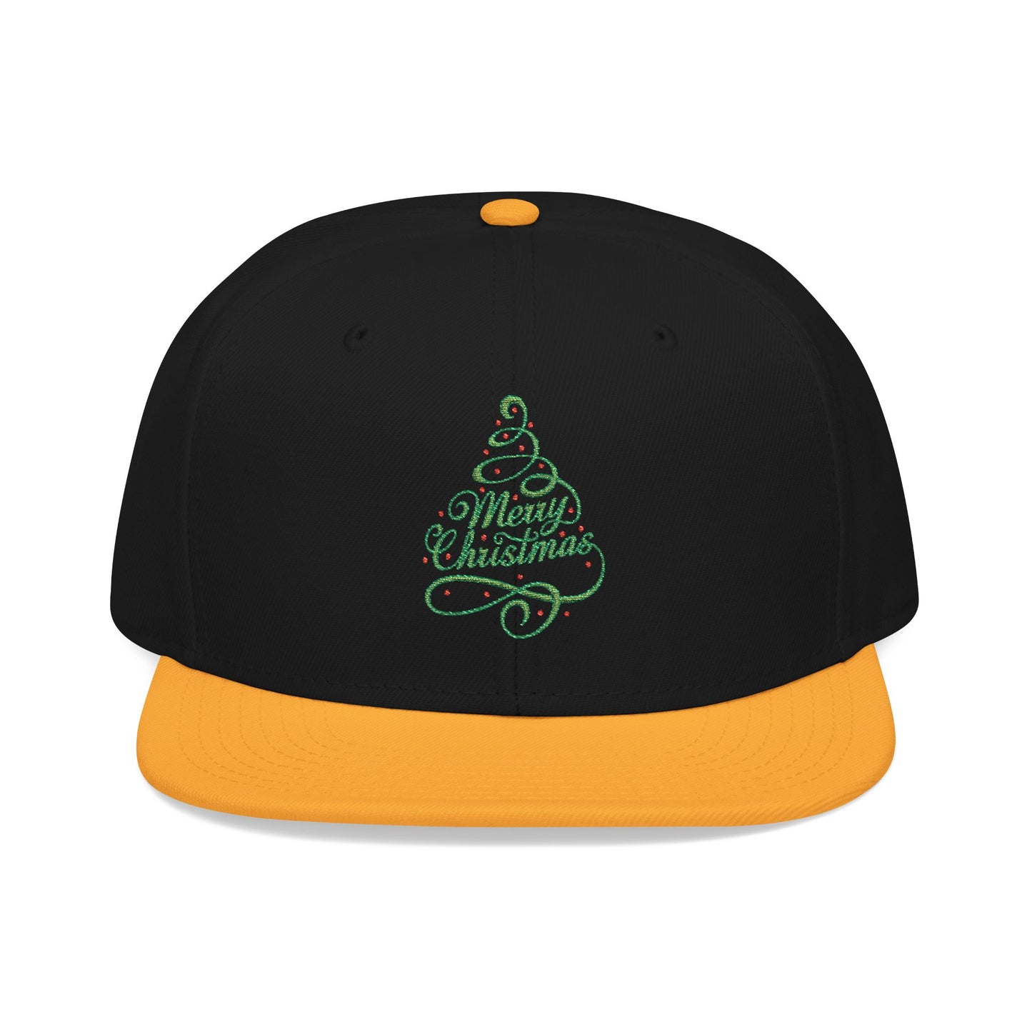 Merry Christmas Tree Embroidered Hat | Festive Holiday Streetwear Cap