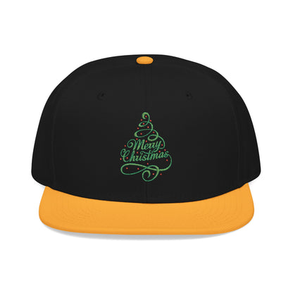 Merry Christmas Tree Embroidered Hat | Festive Holiday Streetwear Cap