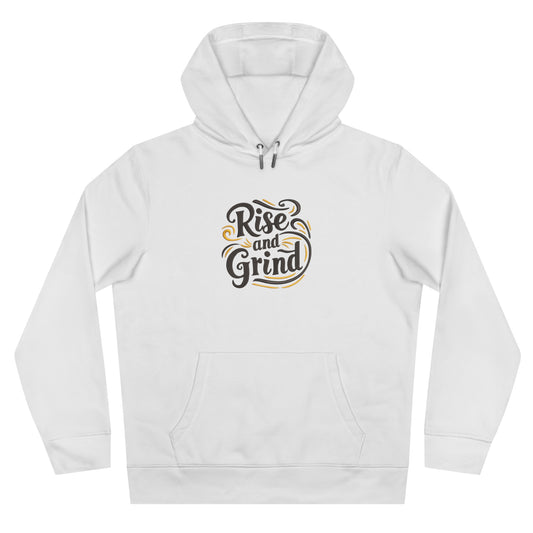 Rise and Grind Embroidered Hoodie | Motivational Streetwear Pullover